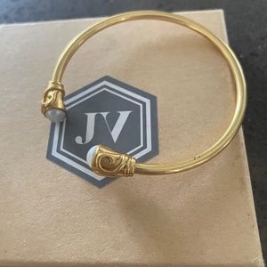 Julie Vos Lafayette petite open pearl bangle